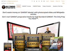 Tablet Screenshot of goldstandard-gamsat.com